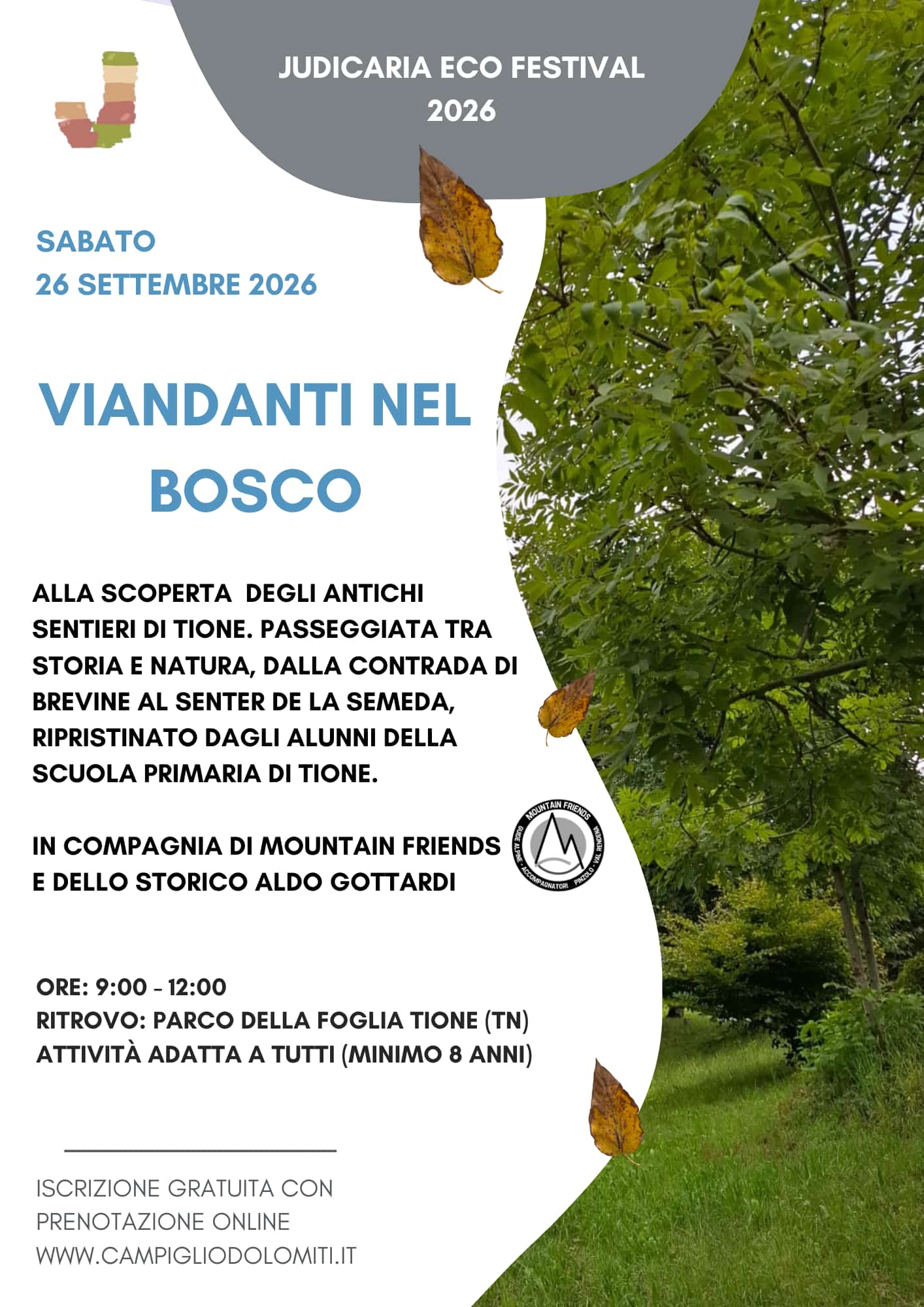 viandanti nel bosco